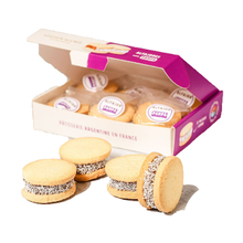 Cargar imagen en el visor de la galería, Alfajores de Maicena con Dulce de Leche - 6 U
