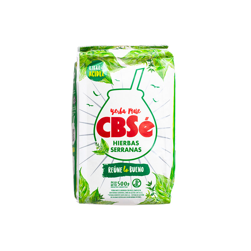 Yerba Maté CBSE aromatisée aux Herbes Serranas 500 Grs 