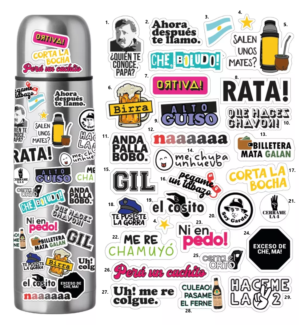 Frases Argentinas por unidad de sticker