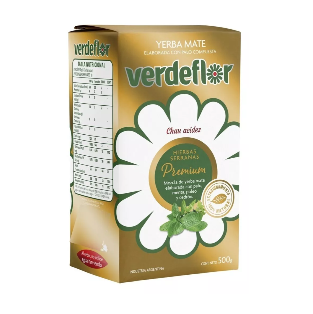 Yerba Verdeflor Hierbas Serranas Premium 500Grs